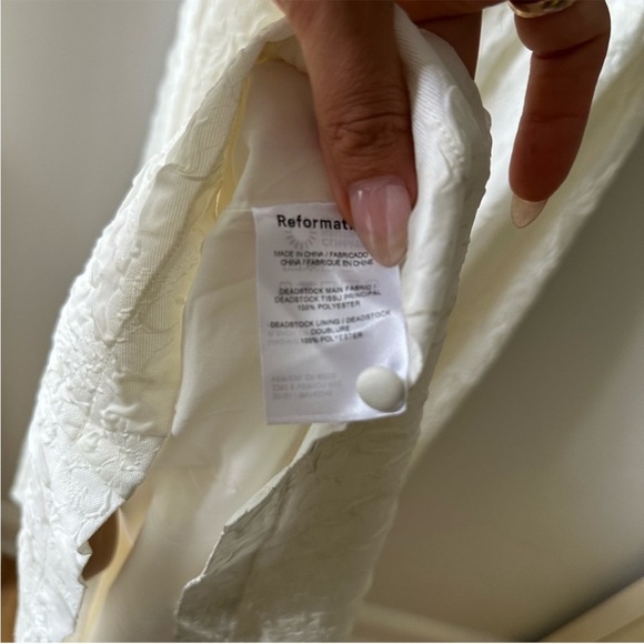 NWT Reformation Edessa Halter Maxi Dress Gown Ivory - Picture 8 of 10